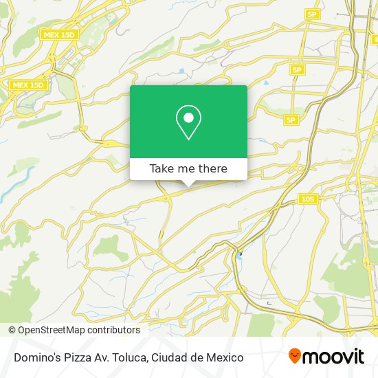 Domino's Pizza Av. Toluca map