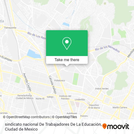 sindicato nacional De Trabajadores De La Educación map