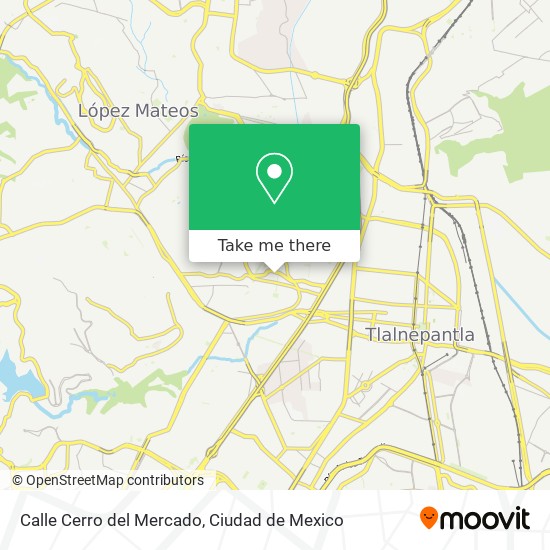 Mapa de Calle Cerro del Mercado