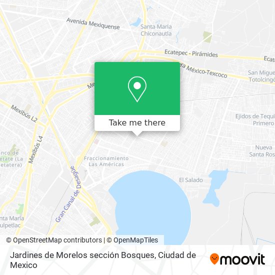 Jardines de Morelos sección Bosques map