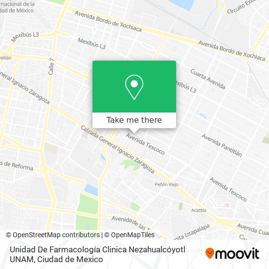 Unidad De Farmacología Clinica Nezahualcóyotl UNAM map
