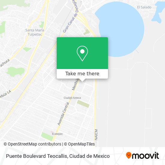 Puente Boulevard Teocallis map