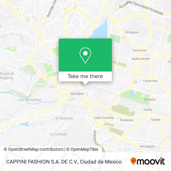 Mapa de CAPPINI FASHION S.A. DE C.V.