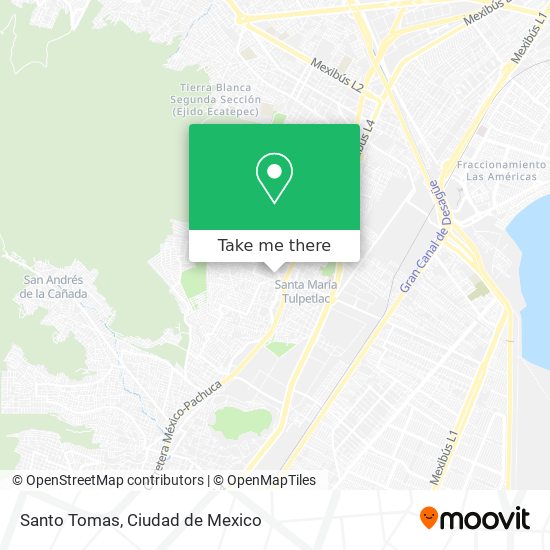 Santo Tomas map