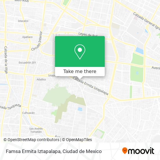 Mapa de Famsa Ermita Iztapalapa