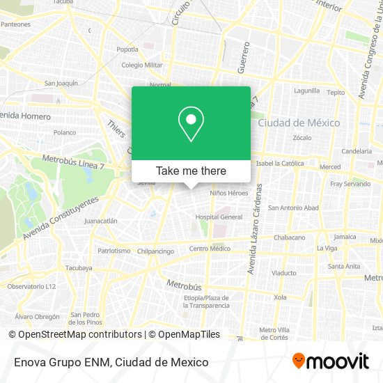 Enova Grupo ENM map