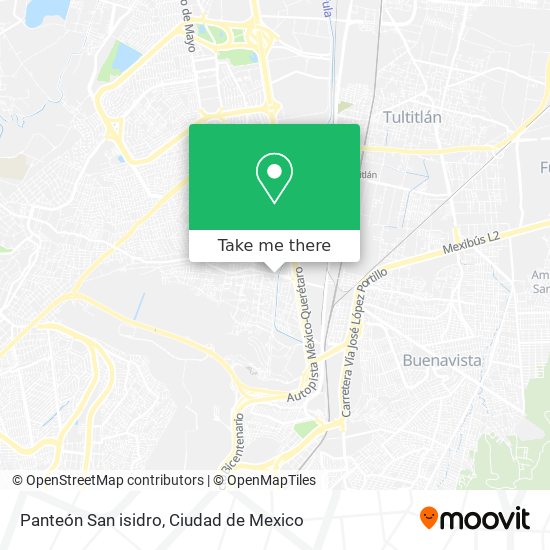 Panteón San isidro map