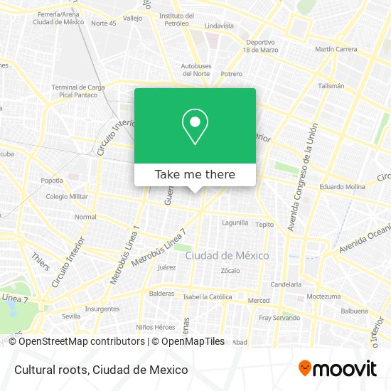 Mapa de Cultural roots