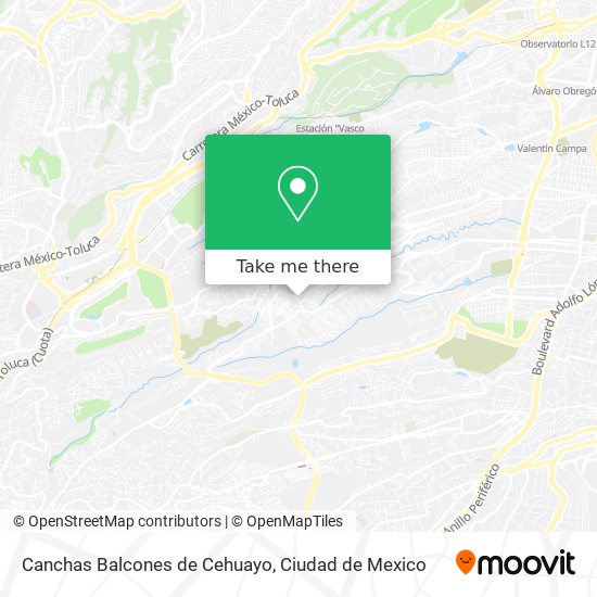 Canchas Balcones de Cehuayo map