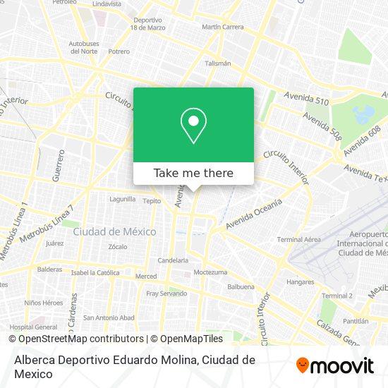 Alberca Deportivo Eduardo Molina map