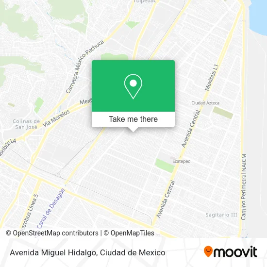 Mapa de Avenida Miguel Hidalgo