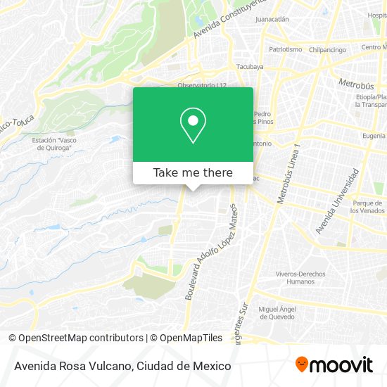Avenida Rosa Vulcano map