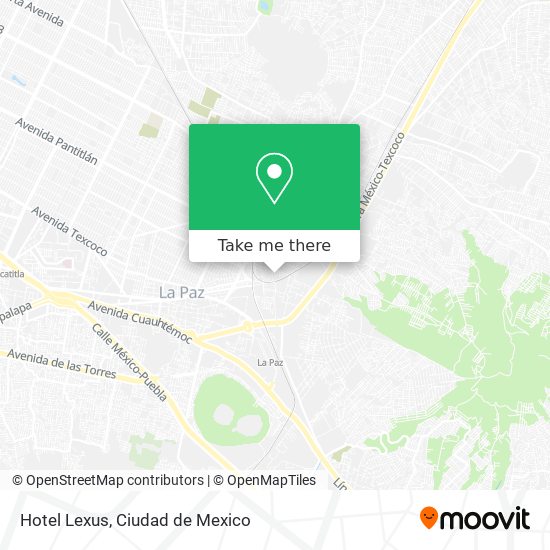 Hotel Lexus map