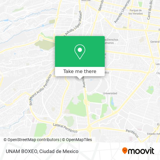 UNAM BOXEO map