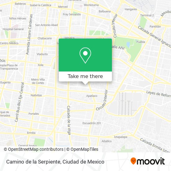 Camino de la Serpiente map