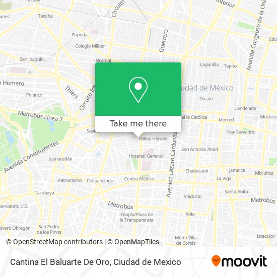 Mapa de Cantina El Baluarte De Oro