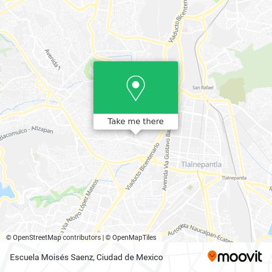 Escuela Moisés Saenz map