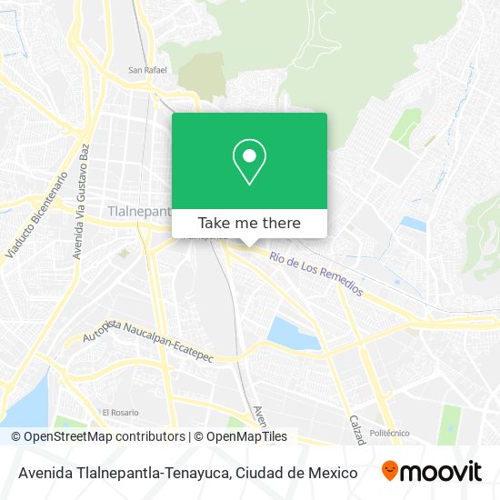 Avenida Tlalnepantla-Tenayuca map