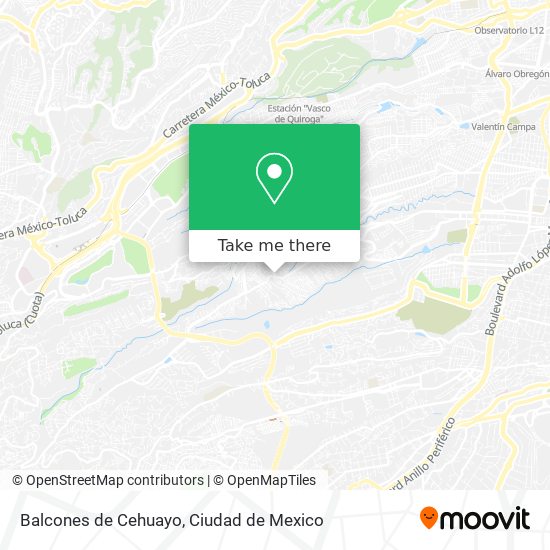 Balcones de Cehuayo map