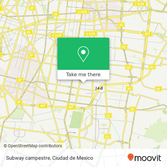 Mapa de Subway campestre