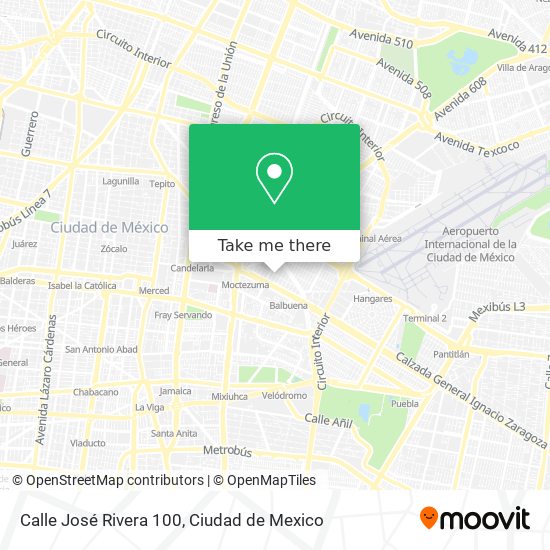 Calle José Rivera 100 map