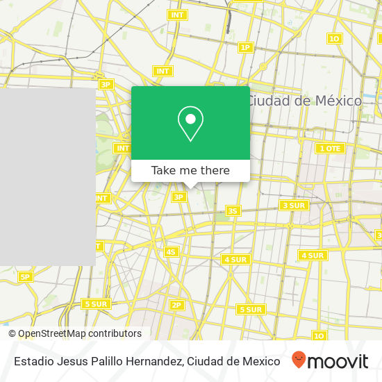 Mapa de Estadio Jesus Palillo Hernandez