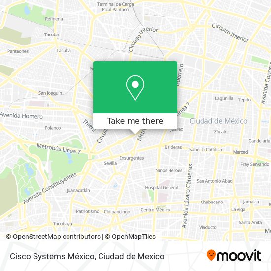 Cisco Systems México map