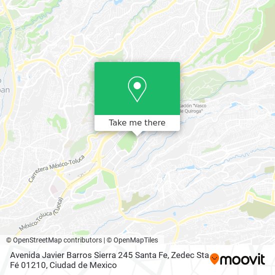 Avenida Javier Barros Sierra 245 Santa Fe, Zedec Sta Fé 01210 map