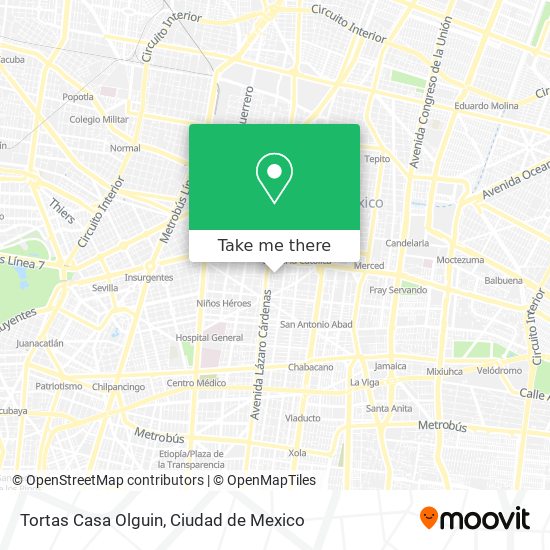 Tortas Casa Olguin map