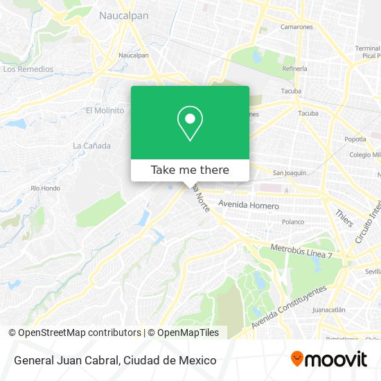 General Juan Cabral map
