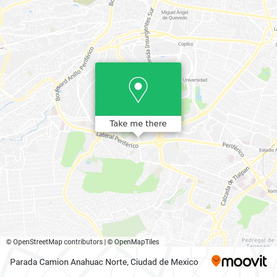 Parada Camion Anahuac Norte map