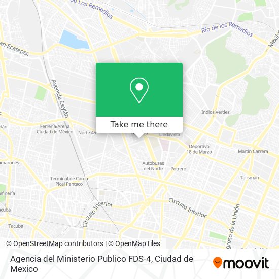 Mapa de Agencia del Ministerio Publico FDS-4