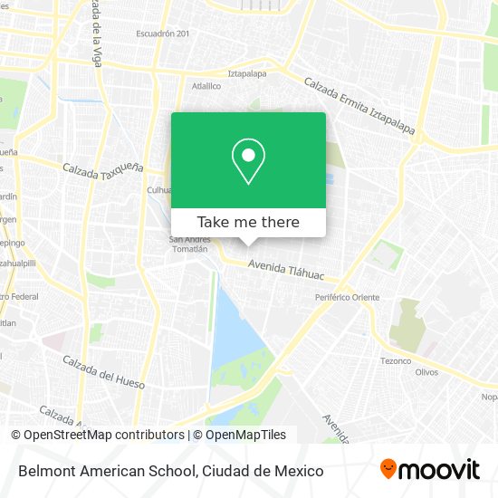 Mapa de Belmont American School