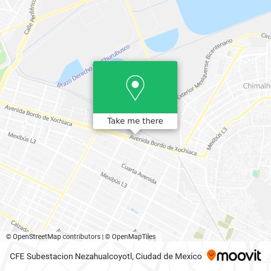 CFE Subestacion Nezahualcoyotl map