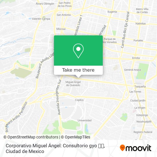 Mapa de Corporativo Miguel Ángel: Consultorio gyo 💎👥