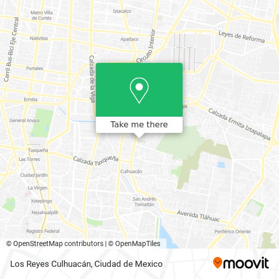 Los Reyes Culhuacán map