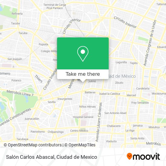 Salón Carlos Abascal map