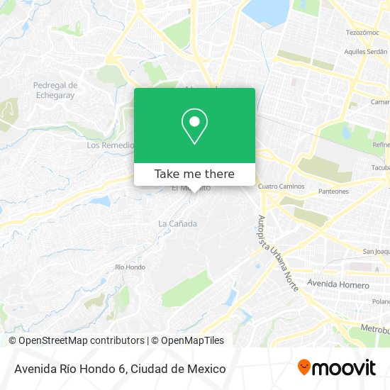 Avenida Río Hondo 6 map
