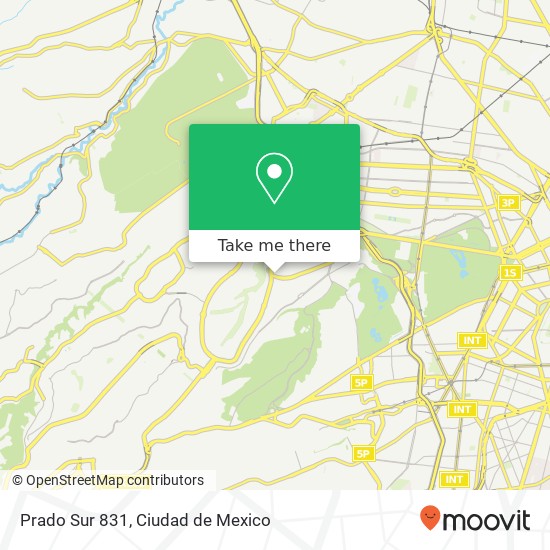 Prado Sur 831 map