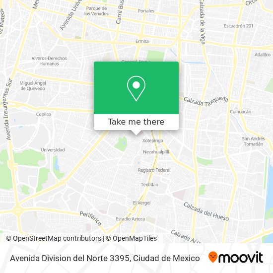 Avenida Division del Norte 3395 map