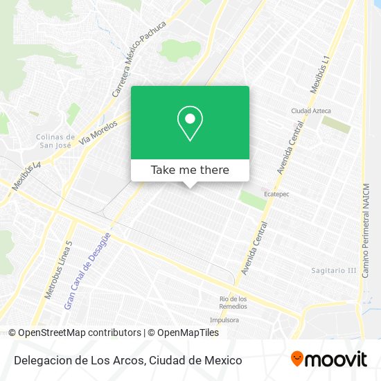 Mapa de Delegacion de Los Arcos