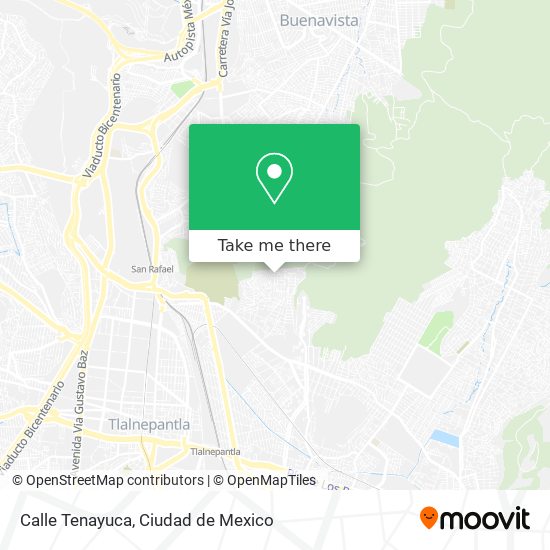 Calle Tenayuca map