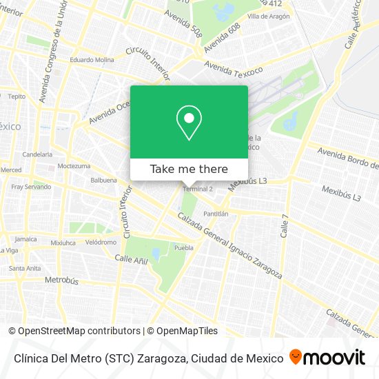 Clínica Del Metro (STC) Zaragoza map