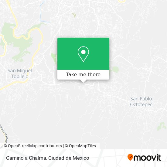Mapa de Camino a Chalma