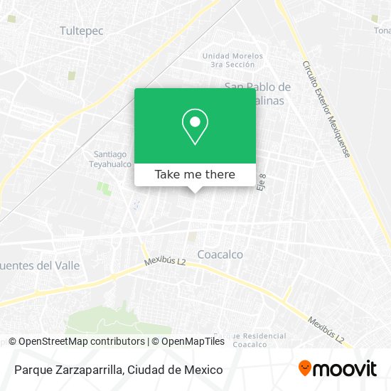 Mapa de Parque Zarzaparrilla