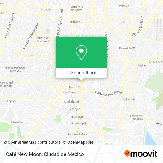 Mapa de Café New Moon