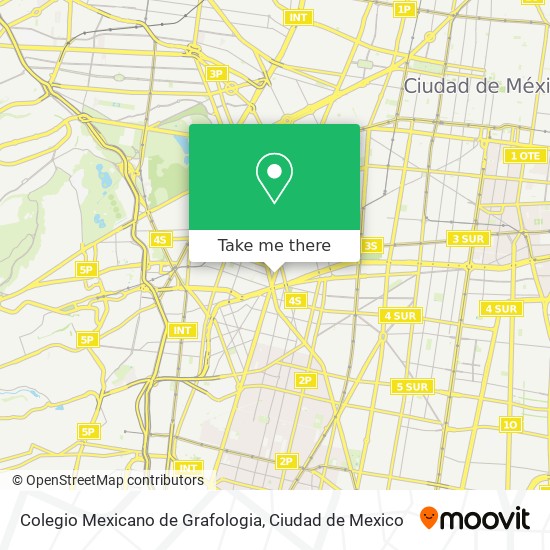 Mapa de Colegio Mexicano de Grafologia