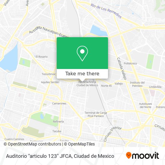 Auditorio "articulo 123"  JFCA map