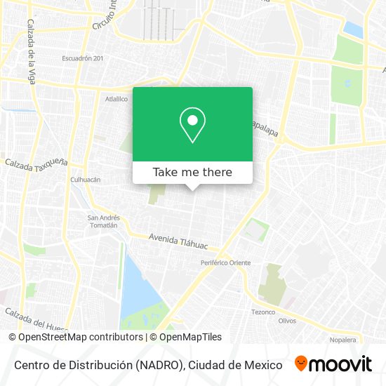 Centro de Distribución (NADRO) map