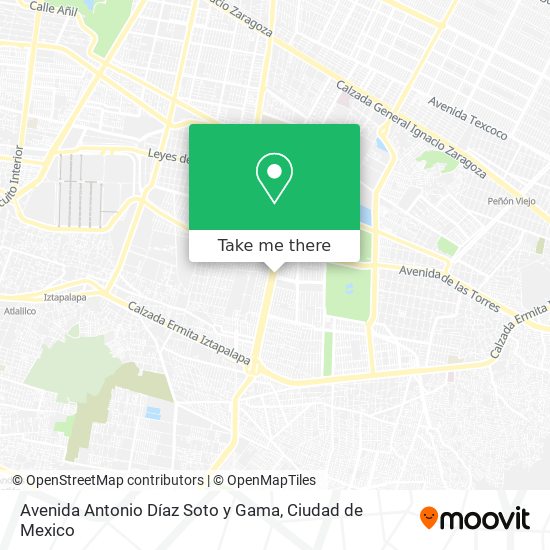 Avenida Antonio Díaz Soto y Gama map